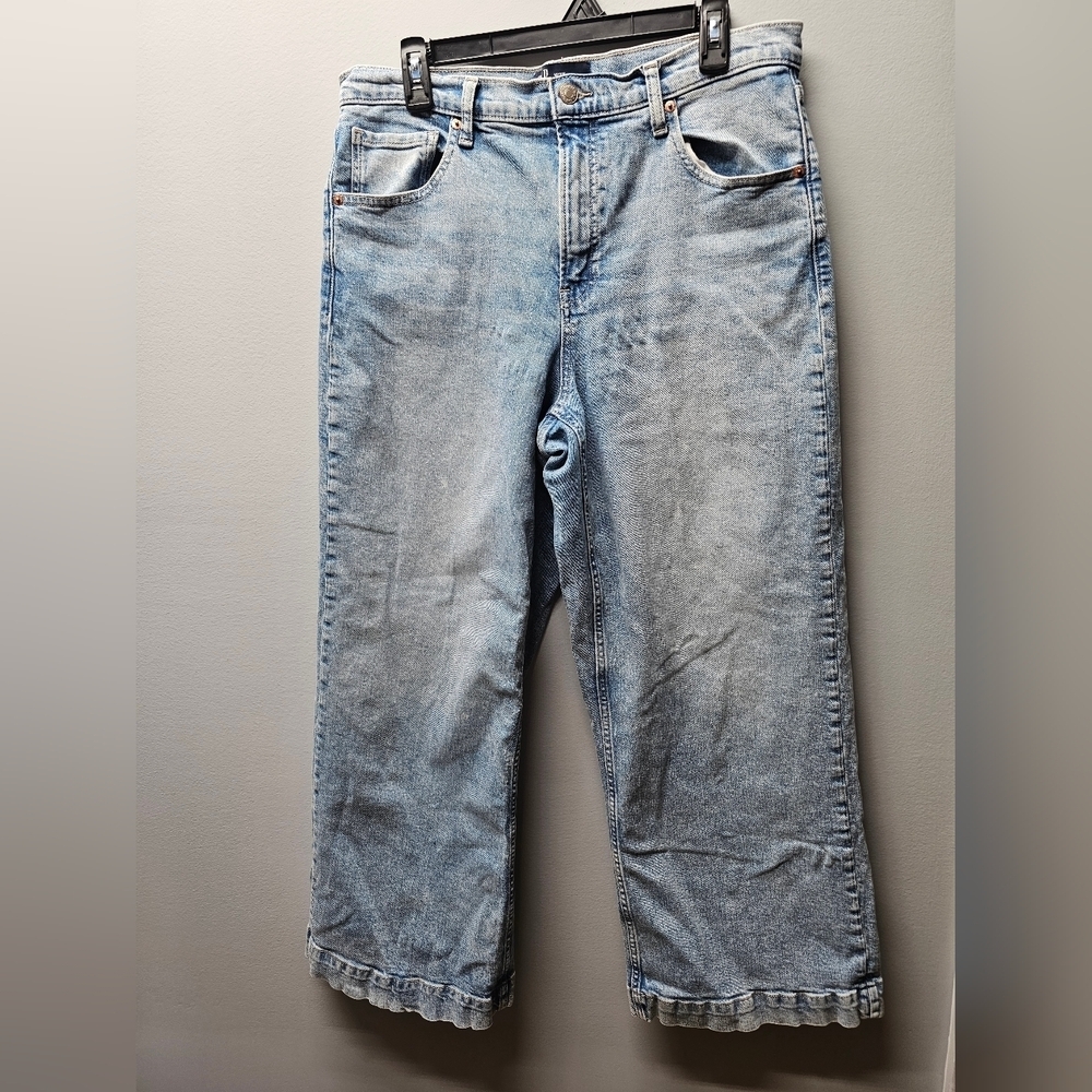 GAP Light Blue Wide Leg High Rise Jeans